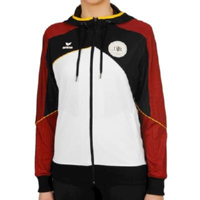 エリマ プレミアム ワン 2.0DTB トレーニングジャケット ホワイト ブラック レディース